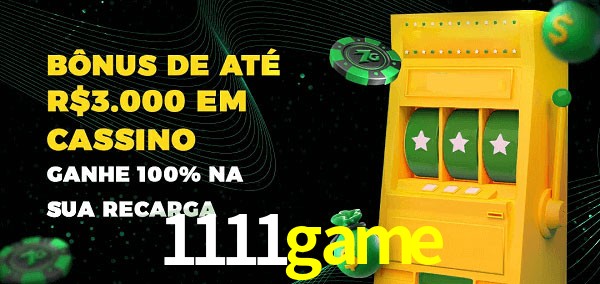 1111game melhor bônus de depósito