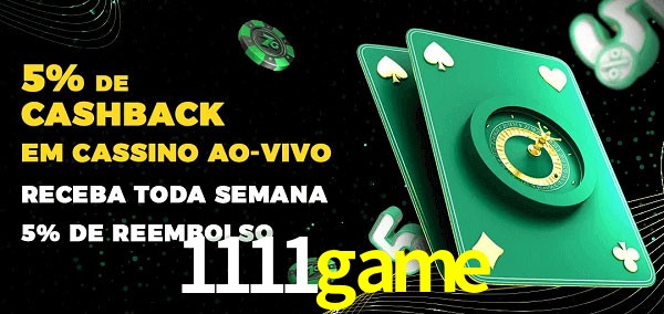 Promoções do cassino ao Vivo 1111game